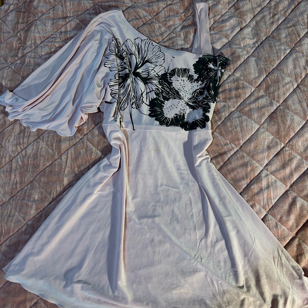 Floral One-Shoulder Dress
